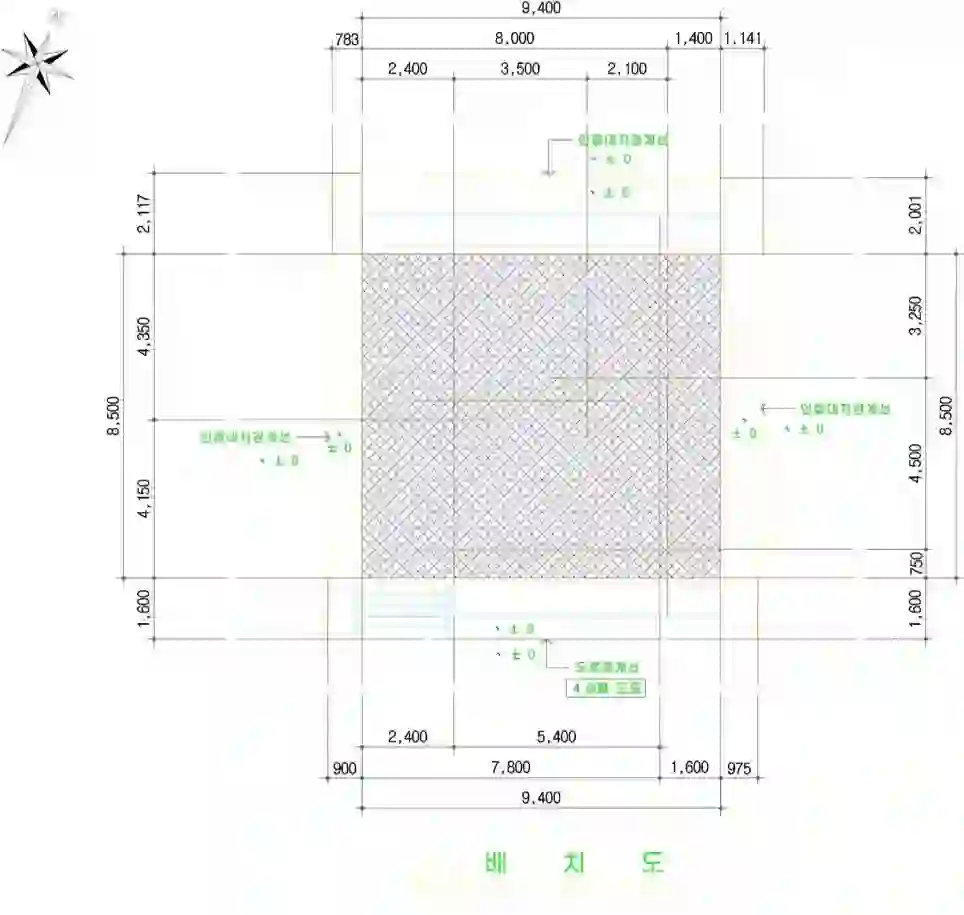 망원동 다가구주택 배치도 이미지